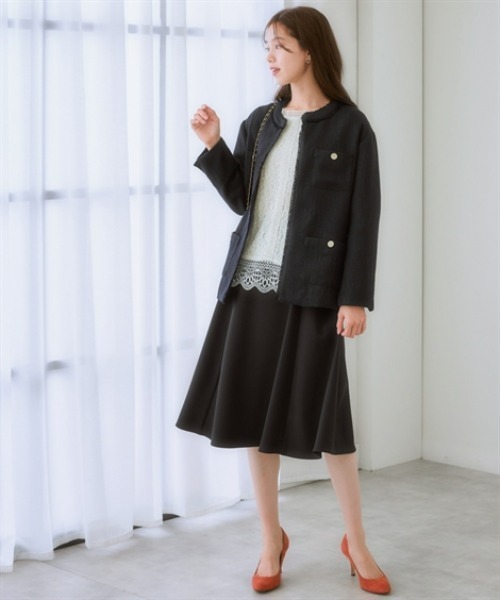「7days Life Styling」 「Pleu voir」7分袖ブラウス 3L アイボリー レディース_画像6
