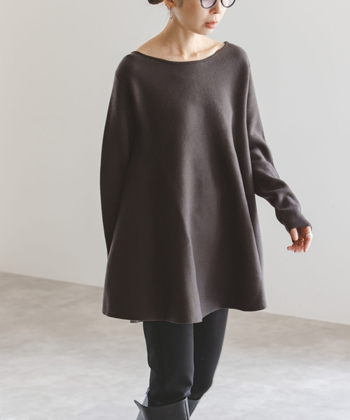 NOBLE（ノーブル） ニット セーター 「追加」テントライン フレア