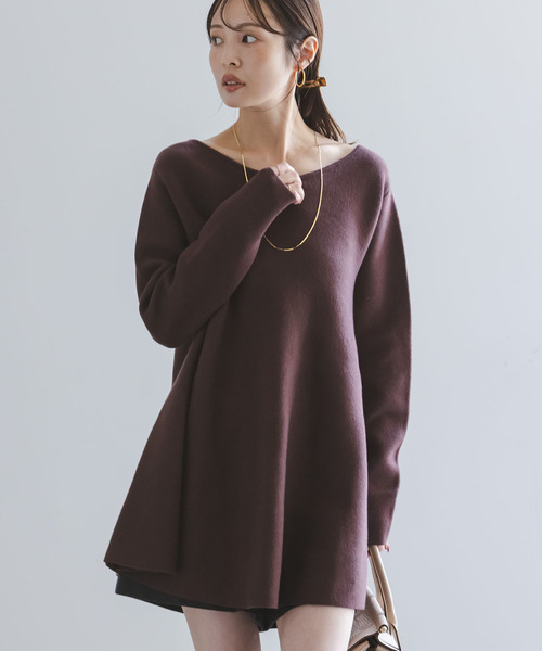 NOBLE（ノーブル） ニット セーター 「追加」テントライン フレア