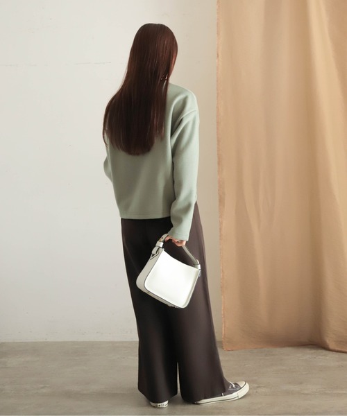 「NOMBRE IMPAIR」 長袖カットソー FREE グリーン レディース_画像5