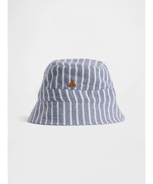 GAP（ギャップ） 帽子 ハット コットンガーゼ ストライプ バケット