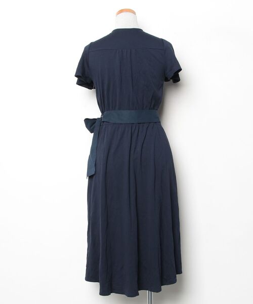 「WILLSELECTION」 半袖ワンピース M ネイビー レディース_画像2