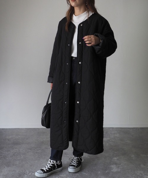 「Riberry」 コート MEDIUM カーキ レディース_画像3