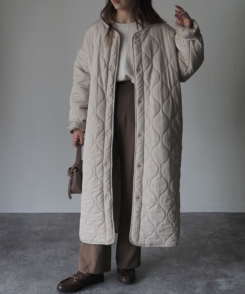 「Riberry」 コート MEDIUM カーキ レディース_画像7