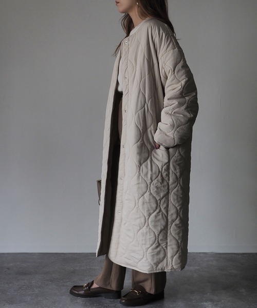 「Riberry」 コート MEDIUM カーキ レディース_画像8