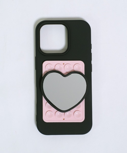 shopnikoniko（ショップにこにこ） スマホケース ハートミラー付き