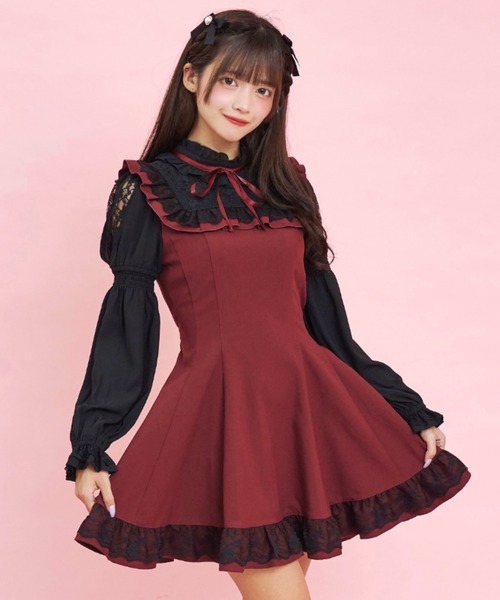 Secret Honey（シークレットハニー） 長袖ワンピース MEDIUM ワイン