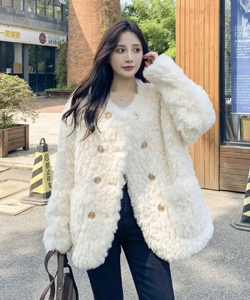 ファージャケット　cozyworldwide cozy COZY WORLDWIDE | LEATHER JACKET 即発送可