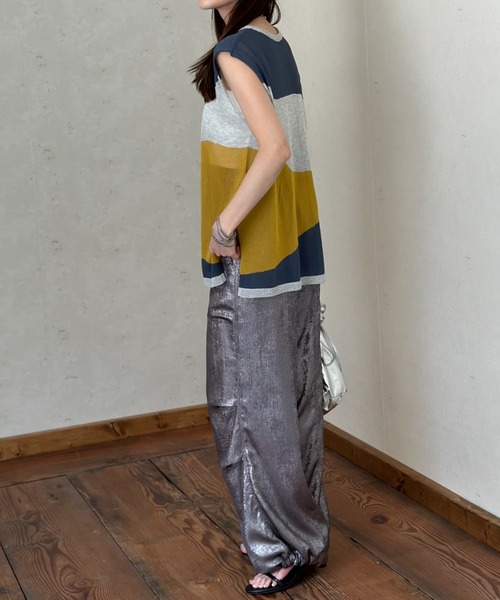 「Per sist ence」 ノースリーブニット FREE アイボリー レディース_画像4