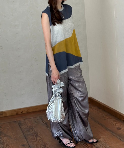 「Per sist ence」 ノースリーブニット FREE アイボリー レディース_画像8