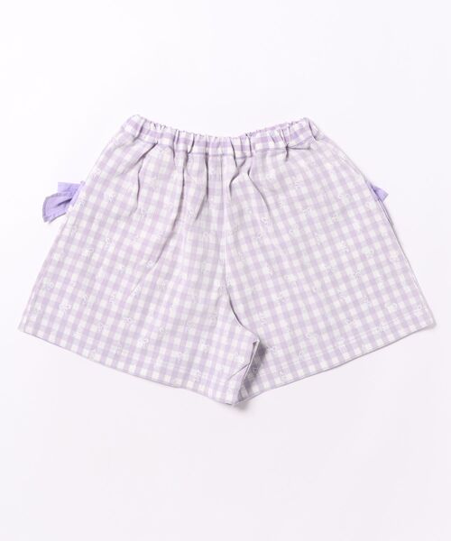 nino（ニノ） パンツ ギンガムレース キュロットパンツ キッズ 子供服