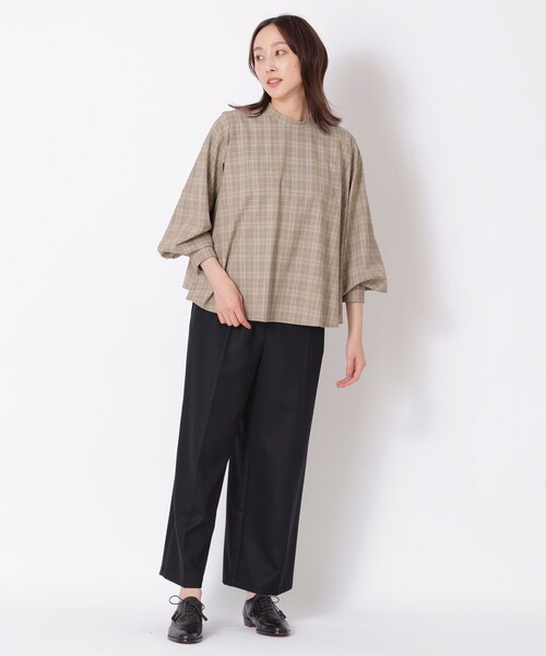 「S.ESSENTIALS」 長袖ブラウス 38 グレー系その他 レディース_画像3