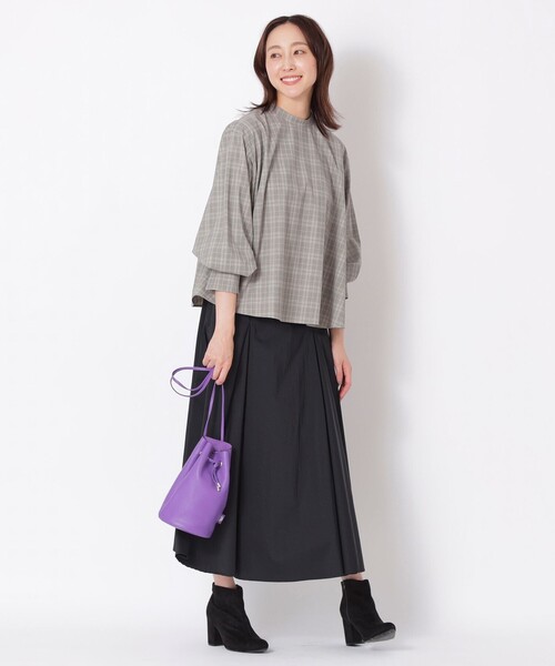 「S.ESSENTIALS」 長袖ブラウス 38 グレー系その他 レディース_画像5