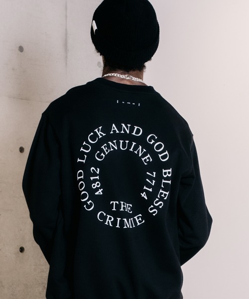 「CRIMIE」 スウェットカットソー L ブラック メンズの画像