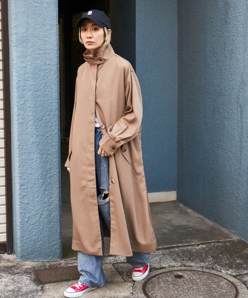 「Auntie Rosa Holiday」 トレンチコート SMALL ベージュ レディース_画像5