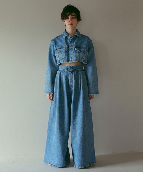「ETRE TOKYO」 デニムパンツ S インディゴブルー レディース_画像7