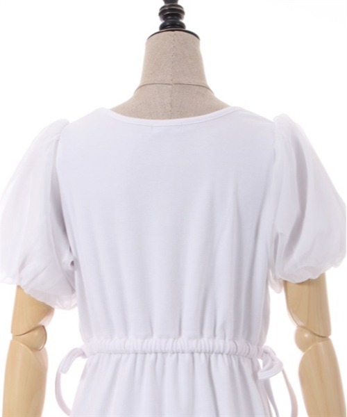 「axes femme POETIQUE」 半袖ワンピース MEDIUM ブラック レディース_画像8