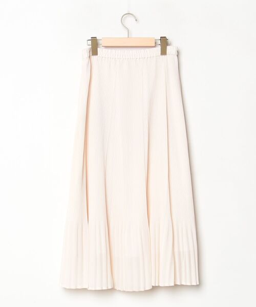 「U by SPICK&SPAN」 プリーツスカート 38 ベージュ レディース_画像2
