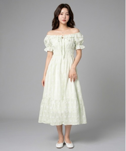 「a lot of love」 半袖ワンピース FREE ピンク レディース_画像6