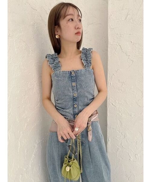 SNIDEL（スナイデル） ノースリーブトップス ONE SIZE ブルー 