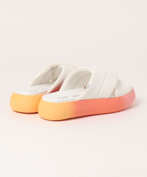 「TOMS」 フラットサンダル 24.0cm ホワイト系その他 レディース_画像2
