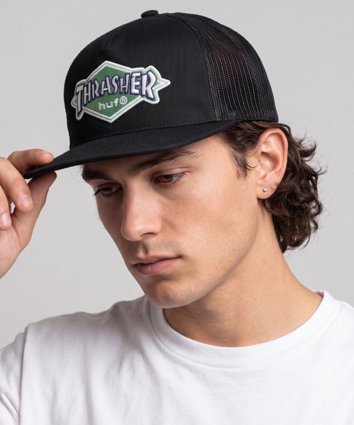 HUF（ハフ） キャップ 帽子 メンズ 「C-HUF5」「HUF×THRASHER /ハフ