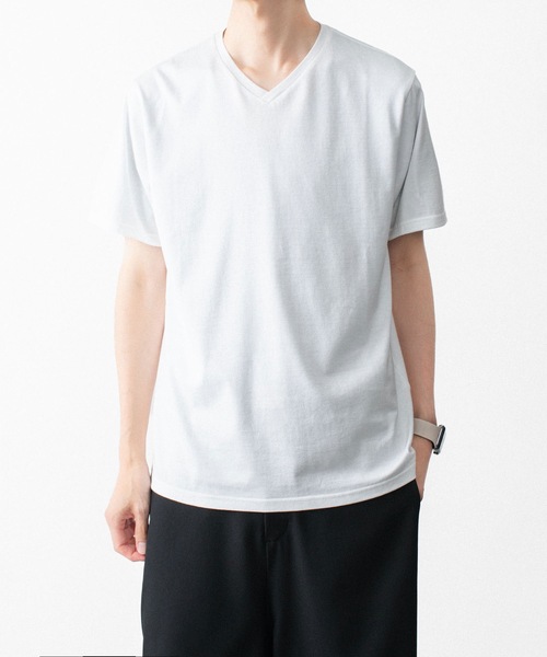 ATO（アトウ） tシャツ V NECK T-SHIRT メンズ : ZOZOTOWN Yahoo!店