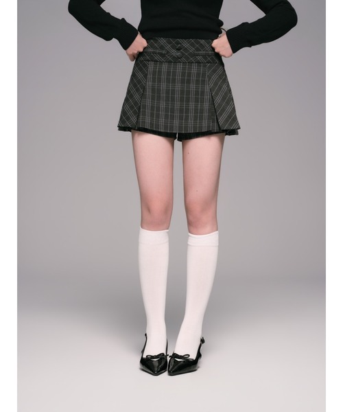 ANDWANG スカート Varsity Pleated Mini Skirt : ZOZOTOWN Yahoo!店