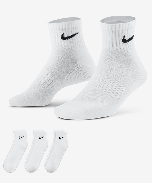 NIKE（ナイキ） 靴下 ソックス エブリデイ クッションド クォーター3足