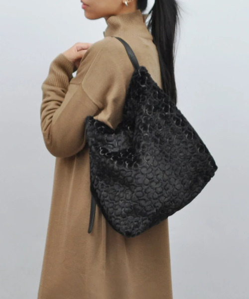 cache トートバッグ バッグ カシュカシュ cachecache / 花刺繍エコ 