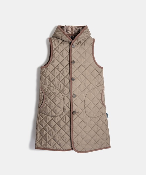 ベスト ジレ Lavenham Exclusive - Wool Longline Barton Womens / ウール ロングライン バートン ウ LAVENHAM ベスト ジレ Longline Barton Womens / ロングライン