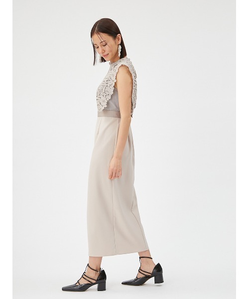 ワンピース ケミカルレースコンビタイトドレス FRAY