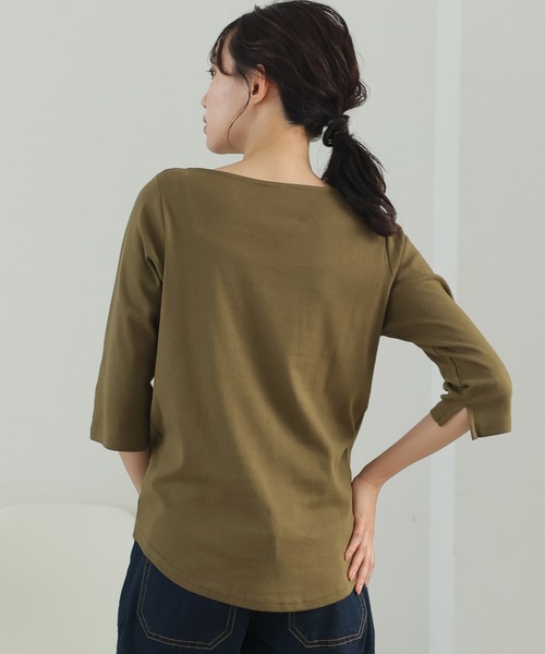 LDKWARE HOBONICHI アイボリー ボートネックTシャツ slide_smock_t_shirt_01_pc.jpg
