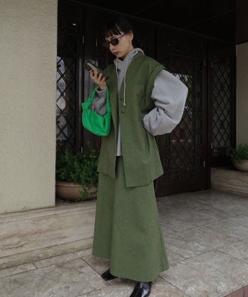 Ameri ワンピース MANY WAY TWEED SET UP DRESS レディース : ZOZOTOWN 