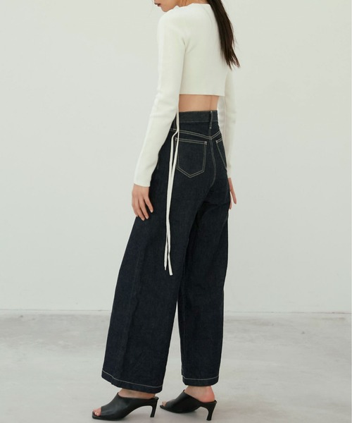 JOSE MOON RAFFLE KNIT TOPS/ラッフルニットトップス JOSE MOON RAFFLE KNIT TOPS/ラッフルニットトップス