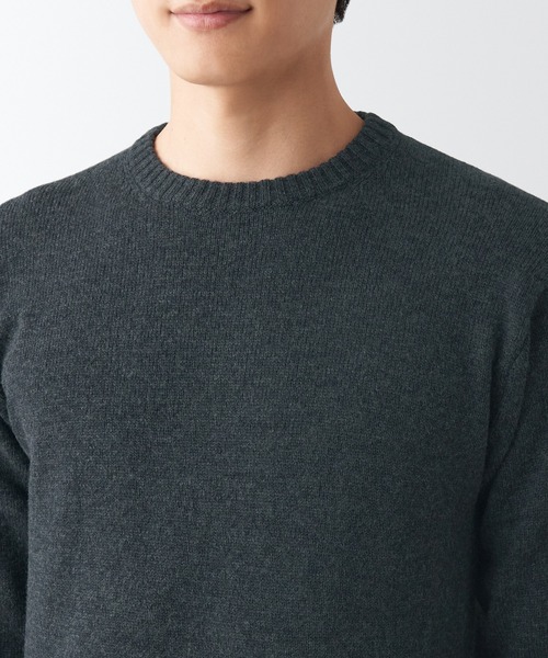 無印良品（MUJI） セーター ニット 洗えるウールミドルゲージクルー