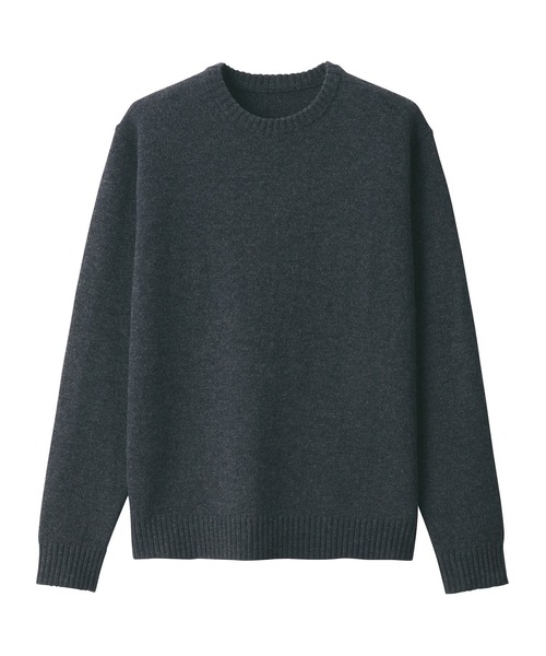 無印良品（MUJI） セーター ニット 洗えるウールミドルゲージクルー