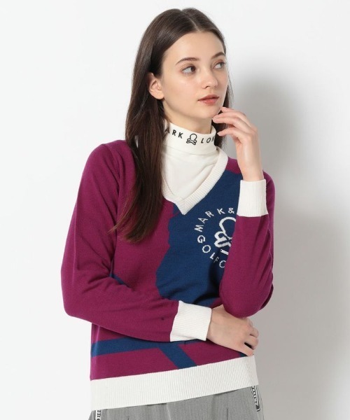 MARK&LONA ニット セーター Face Merino Sweater | WOMEN