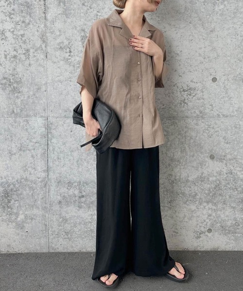 パンツ リラックスギャザーワイドパンツ レディース : ZOZOTOWN