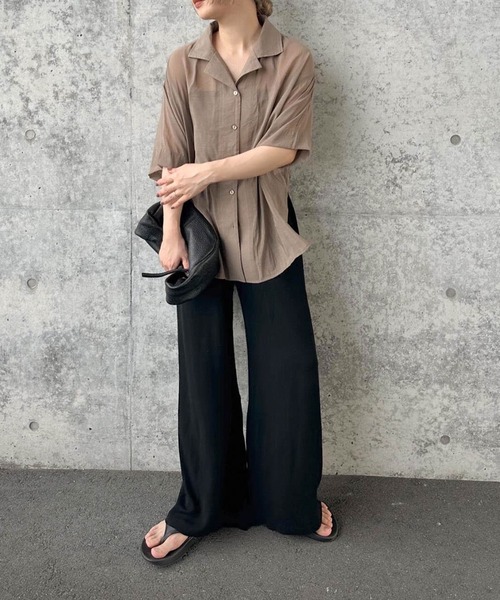 パンツ リラックスギャザーワイドパンツ レディース : ZOZOTOWN