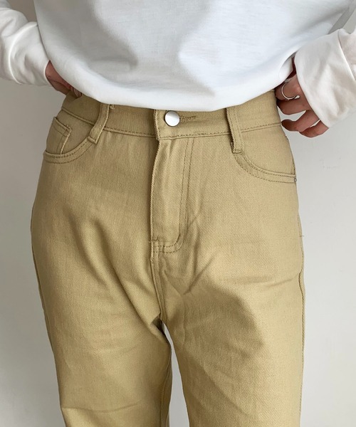 ★大阪限定★OSK バイカラーストレートパンツ(1)★ブラック×ブラウン ☆大阪限定☆OSK バイカラーストレートパンツ(1)☆ブラック×ブラウン