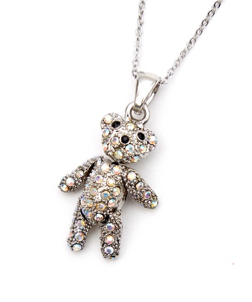 ankoROCK ネックレス an meets zakka ラインストーンテディベア