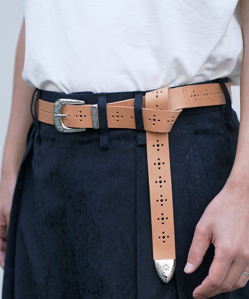 Iroquois / レザーベルト Iroquois ベルト IROQUOIS イロコイ / MEDALLION BELT