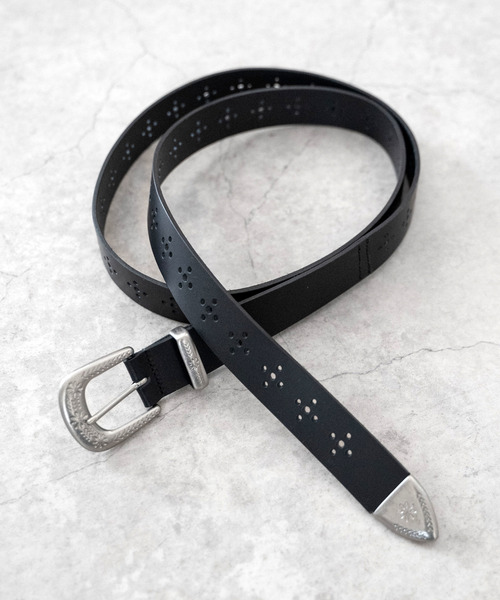 Iroquois/イロコイ 　装飾バックル　レザーベルト Iroquois ベルト IROQUOIS イロコイ / MEDALLION BELT