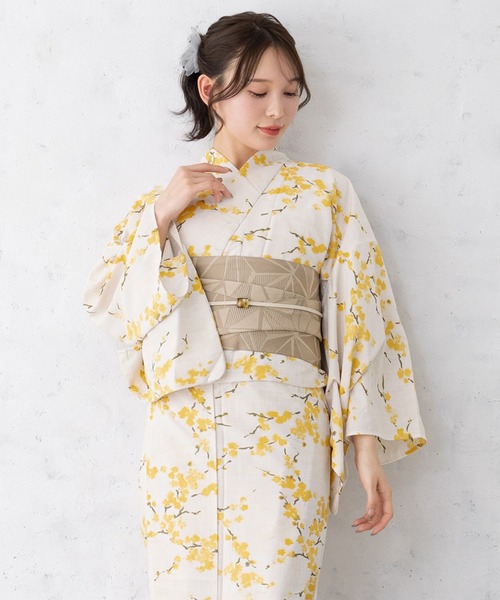 夏を彩る季節レディース浴衣2点セット SOUBIEN（創美苑） 浴衣 夏を彩るレディース浴衣2点セット （浴衣＋帯