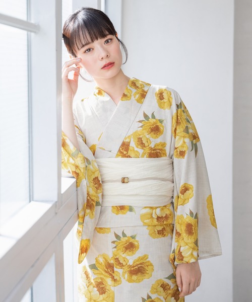 SOUBIEN（創美苑） 浴衣 夏を彩るレディース浴衣2点セット （浴衣＋帯