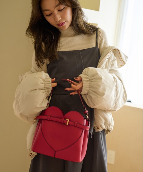 こページ mysty woman ショルダーバッグ バッグ 「追加2」ハートモチーフ