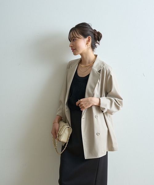 Rouge vif Anna ジャケット テーラードジャケット 梳毛調ライト