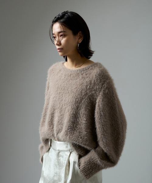 SALON adam et rope' ニット セーター 「WEB限定」シャギー