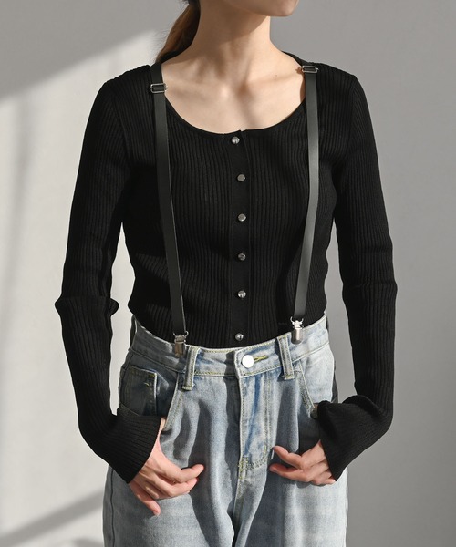 An+u サスペンダー レザーサスペンダー メンズ レディース : ZOZOTOWN